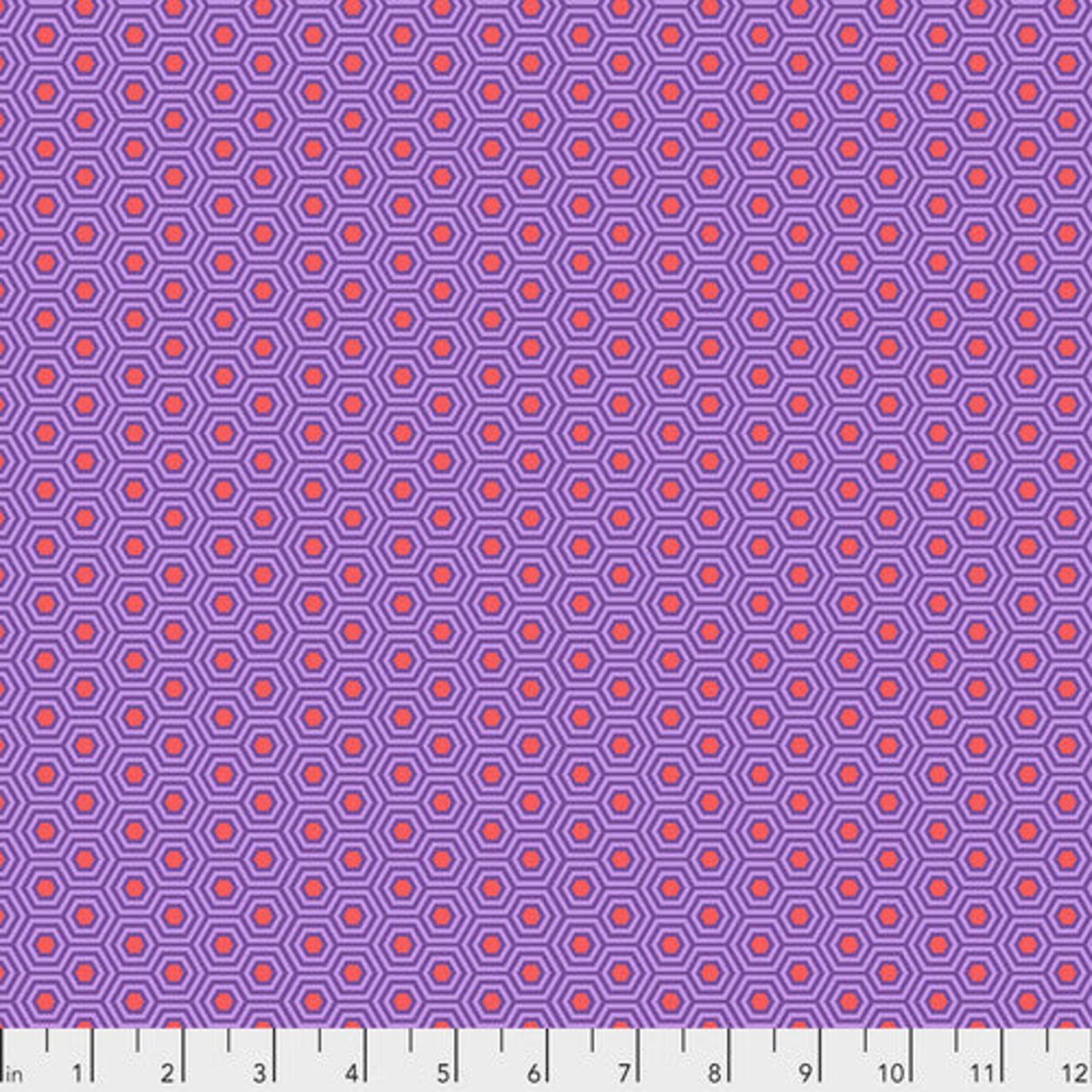 Fabric FreeSpirit Tula Pink Fire Fish Hexy by the Quarter Yard PWTP150.FIREFISH